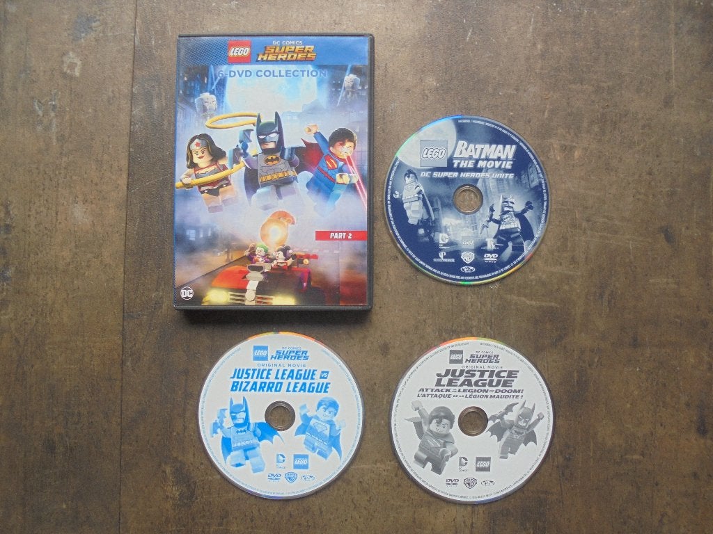 Lego DVD DC Comics Super Heroes Part 2 (zie foto's), Tekenfilm, Overige soorten, Ophalen of Verzenden, Zo goed als nieuw