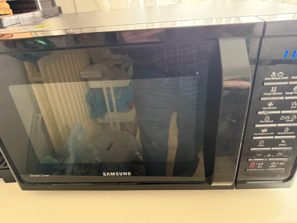 Smartoven  samsung microwave, Elektronische apparatuur, Ophalen, Zo goed als nieuw, Draaiplateau, Combi-microgolfoven