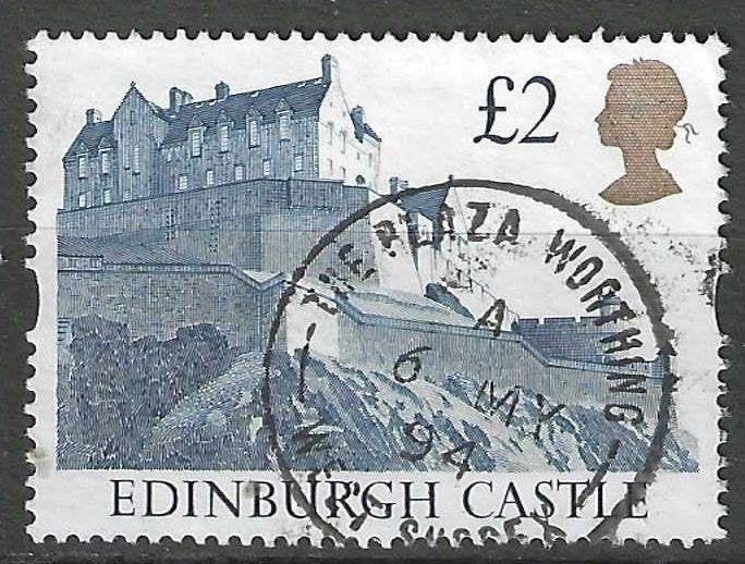 Grande-Bretagne 1992 - Yvert 1617 - Châteaux britanniqu (ST), Envoi, Affranchi
