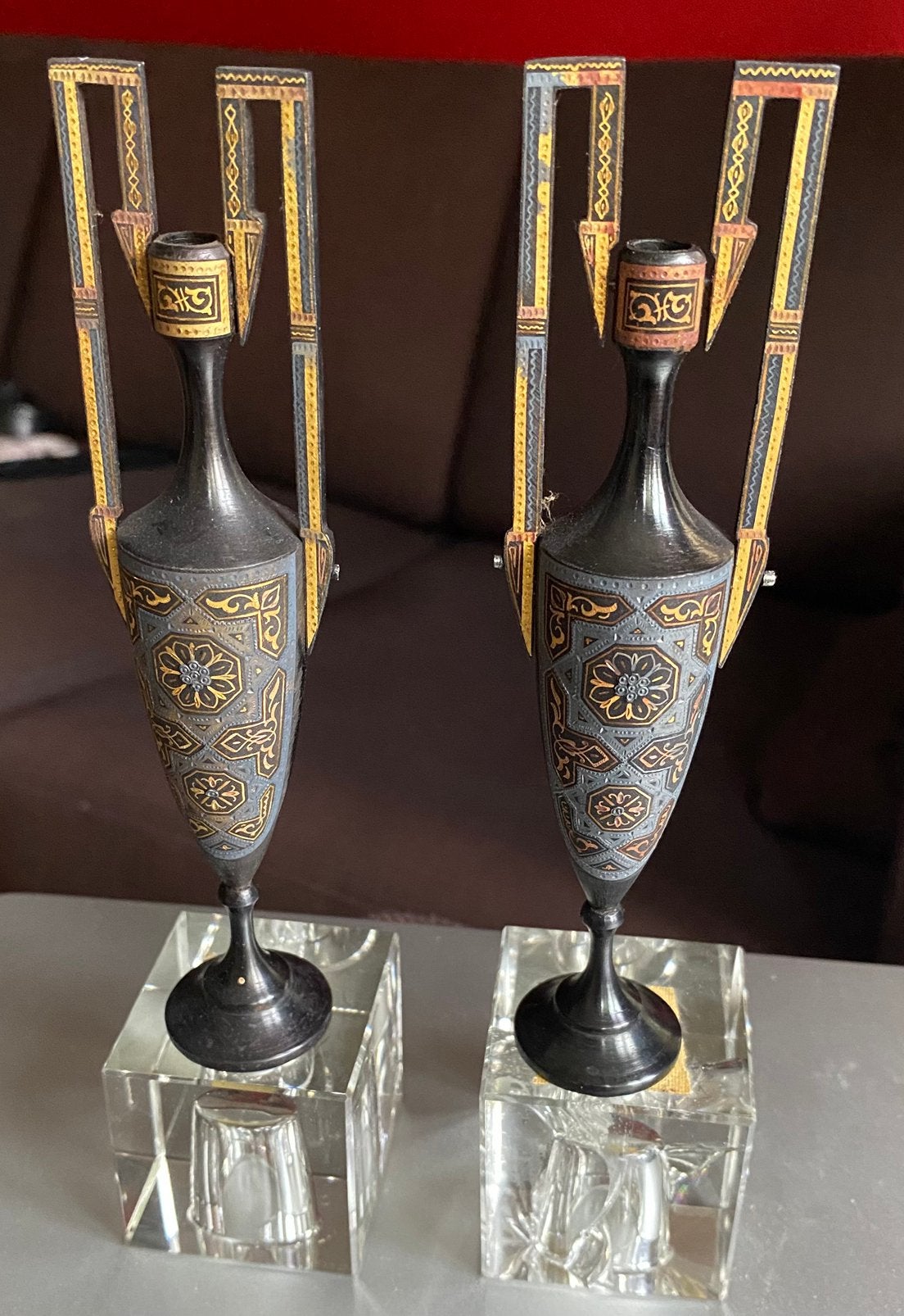 Vintage Toledo vaasjes, Ophalen