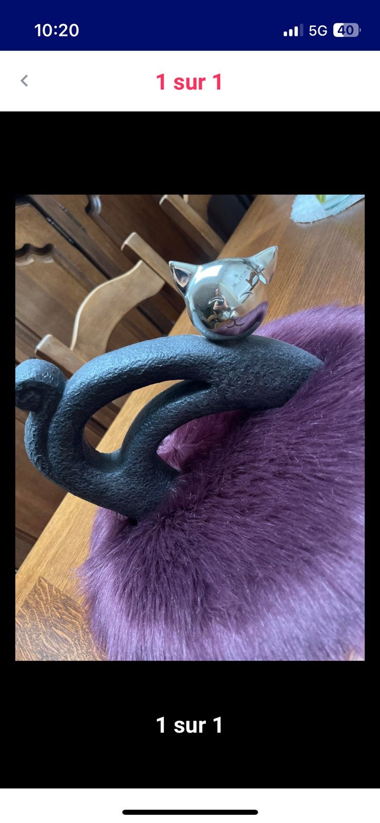 Posture chat, Collections, Statues & Figurines, Enlèvement, Neuf, Animal