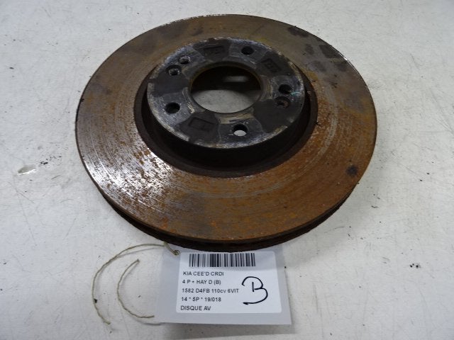 FREIN DISQUE AVANT Kia Cee'd (JDB5) (01-2012/07-2018), Kia, Mevr. I. Hauben, Utilisé, Rue de l'Espoir 34 34
4030  GRIVEGNÉE, BE