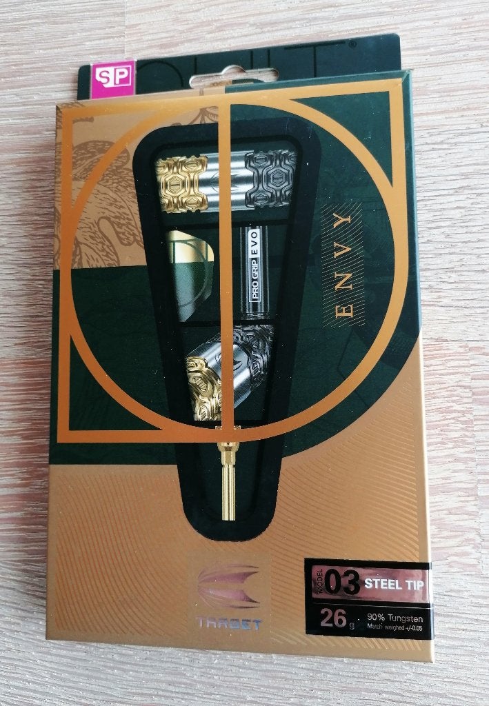 Target Cult Envy 03 Swiss Point 90% 26 gram., Sport en Fitness, Darts, Ophalen of Verzenden, Nieuw, Pijlen