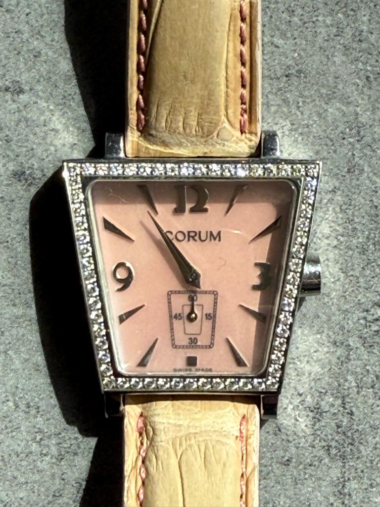 Corum trapezius, Overige merken, Staal, Polshorloge, Ophalen of Verzenden