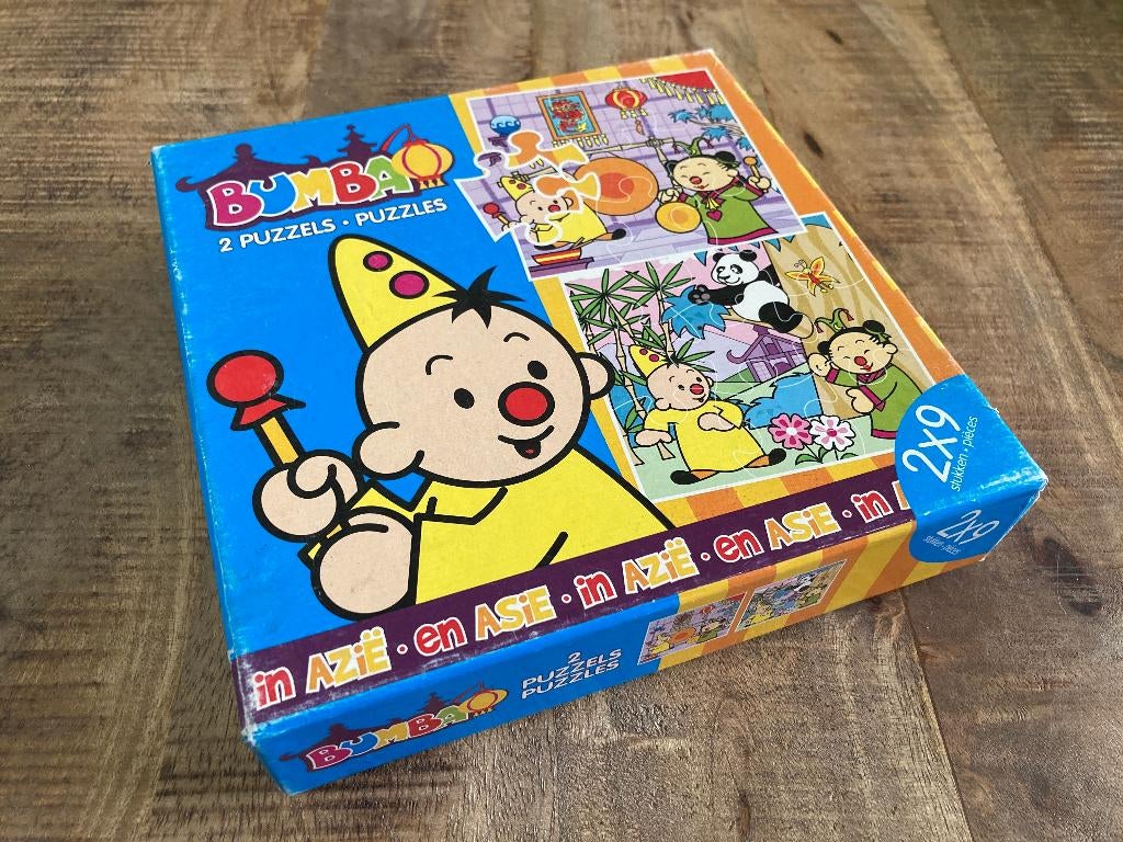 2 puzzels - Bumba in Azië - Studio 100, Enlèvement ou Envoi, Moins de 10 pièces, Utilisé