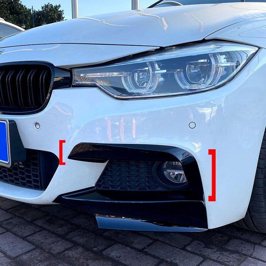 Bumper Spoiler Canards Zwart Voor Bmw 3 Serie F30 F31 M Pakk, Verzenden