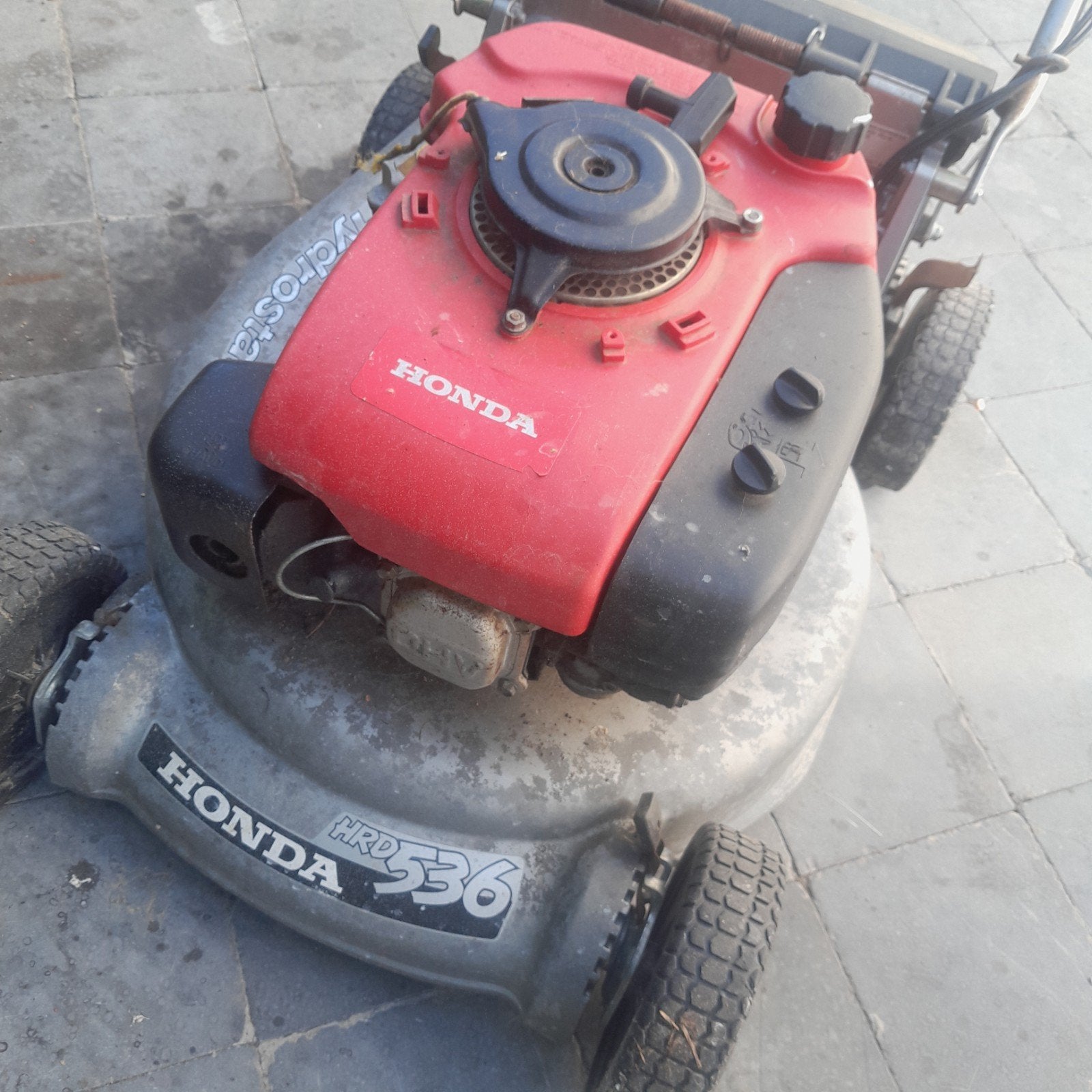 honda grasmaaier, Enlèvement, Bac de ramassage