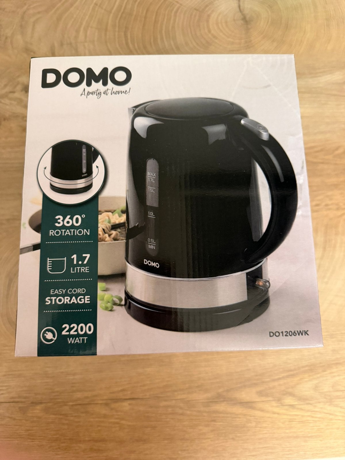 Bouilloire DOMO - neuve, Electroménager, 1 à 2 litres, Enlèvement, Neuf