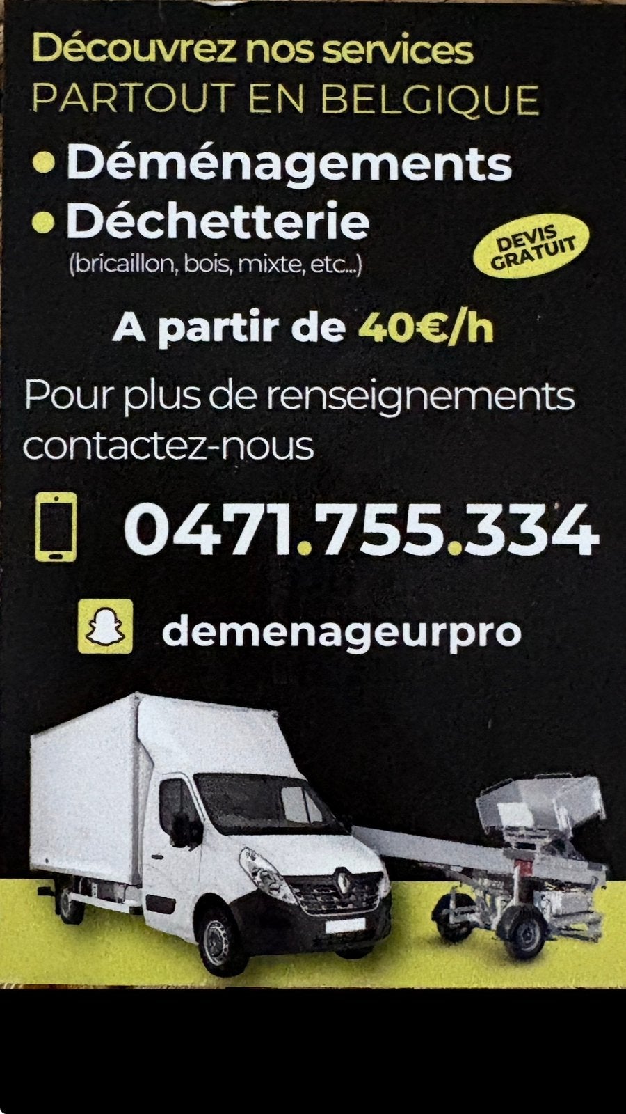 🚛 Transport & Déménagement Lift 🇧🇪, Autos, Achat, Entreprise