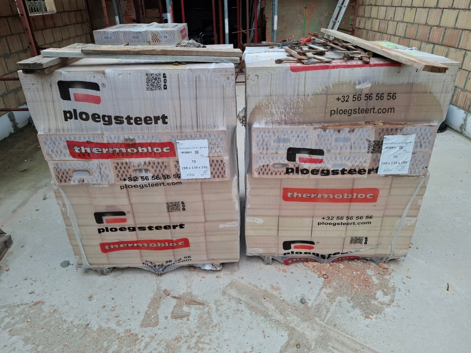mets snelbouw stenen, Doe-het-zelf en Bouw, Ophalen, Nieuw, Bakstenen