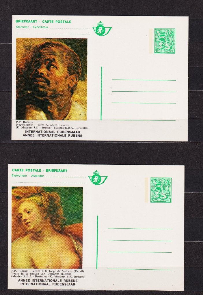 België 1977 Geïllustreerde briefkaarten BK10-BK14 **, Verzenden, Briefkaart