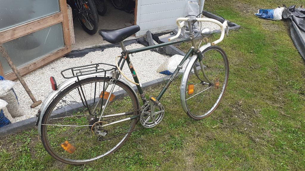 Vélo demi-course Tuyttens 12 vitesses – vintage à restaurer, Enlèvement, Frein sur jante, Tuyttens