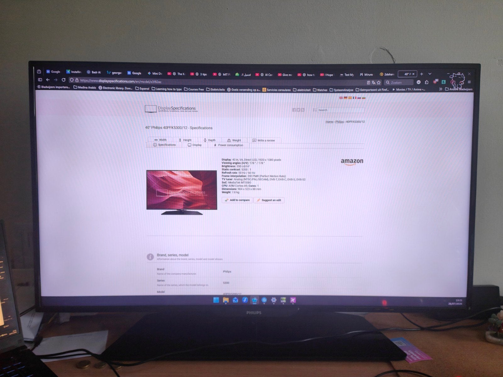 Philips 40 inch Smart Tv 5300 series, TV, Hi-fi & Vidéo, Télévisions, Utilisé, Philips, Smart TV, Enlèvement