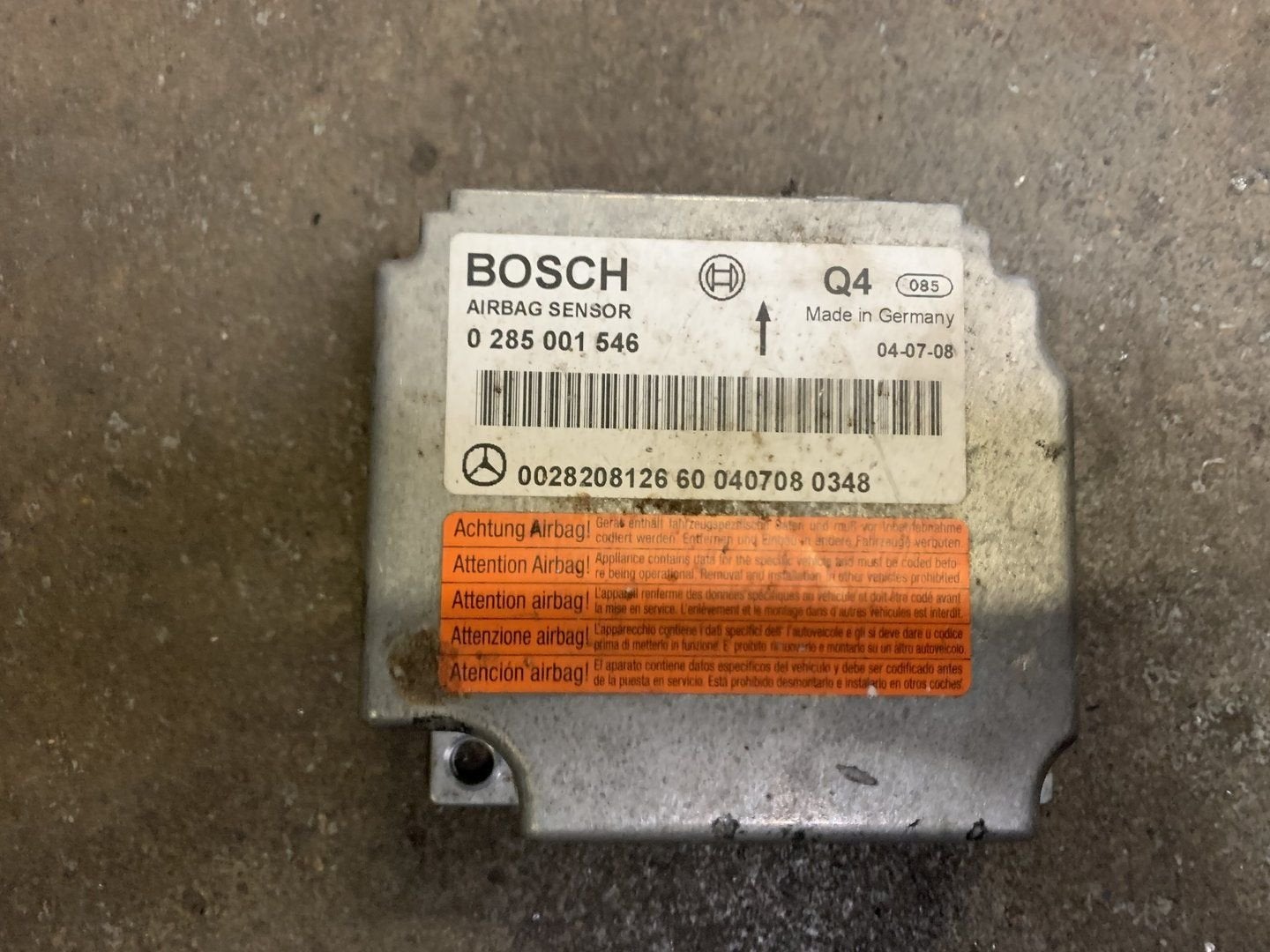 Mercedes-Benz S-Klasse W220 airbag module, Gebruikt, -, Ophalen of Verzenden, -