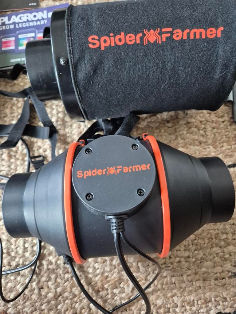 Spider Farmer 10cm Inline Fan Kit + Filter en Speed Controll, Enlèvement ou Envoi