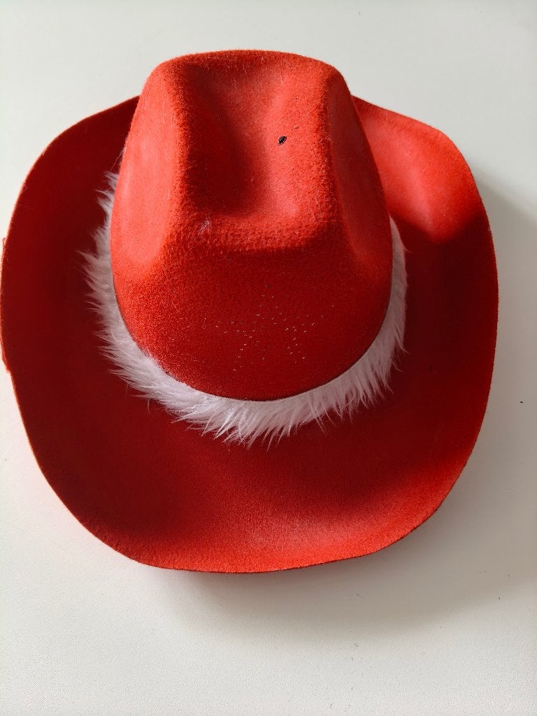 Kerst cowboyhoed met lichtjes, Ophalen of Verzenden, Zo goed als nieuw