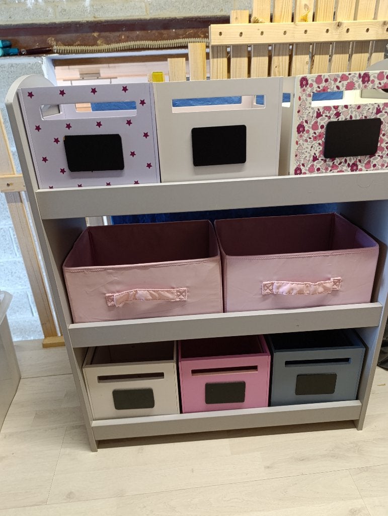 Etagère de rangement enfant avec bacs marque Vertbaudet, Gris, Meuble de rangement, Autres marques, Comme neuf