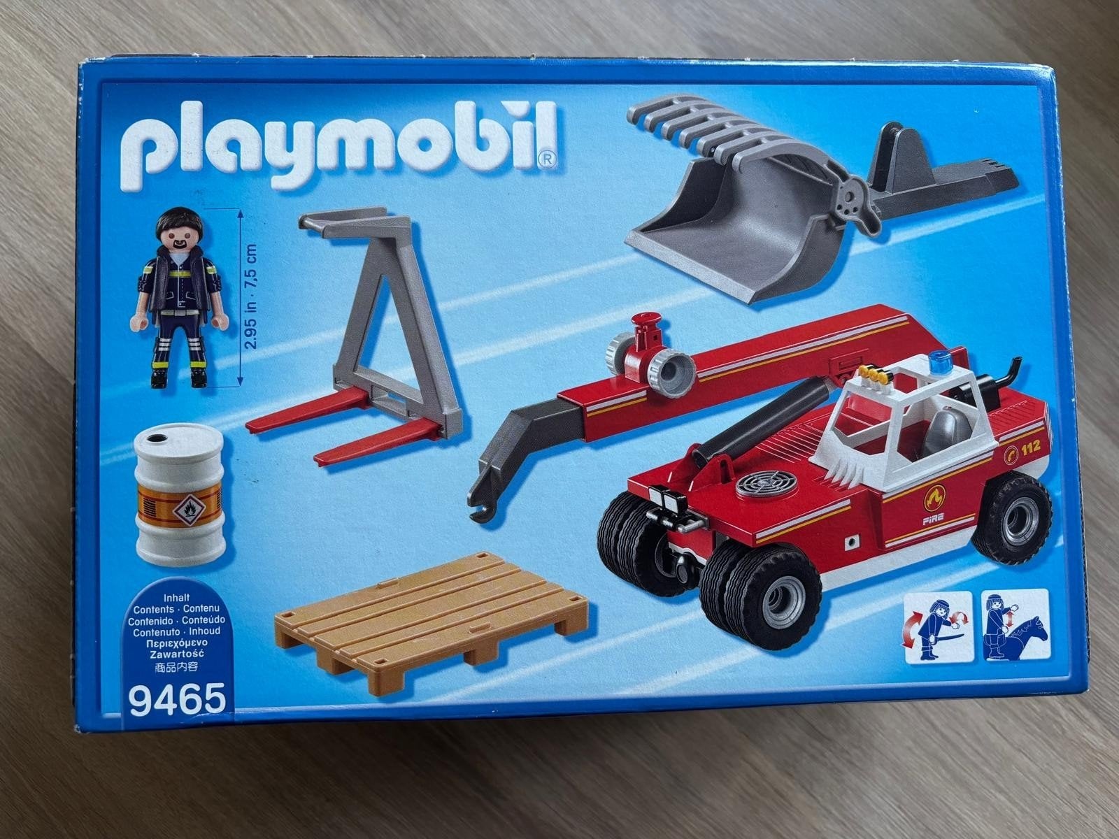 Élévateur Playmobil 9465 pour sapeurs-pompiers neuf dans une, Neuf, Enlèvement ou Envoi, Kit complet, Véhicule