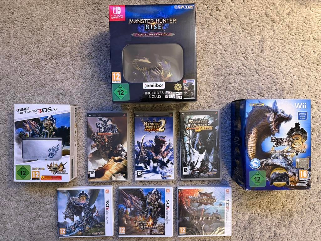 Monster Hunter-bundel, Verzenden, Zo goed als nieuw