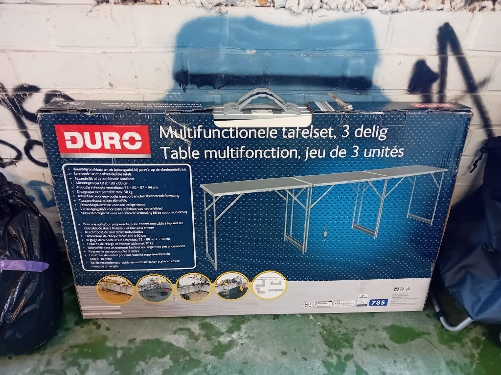 3 delig multifunctioneel tafelset, Jardin & Terrasse, Enlèvement, Neuf