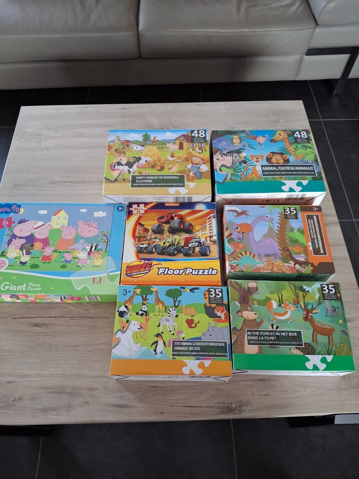 vloerpuzzels 24, 35,48 stuks, Kinderen en Baby's, Speelgoed | Kinderpuzzels, Ophalen of Verzenden
