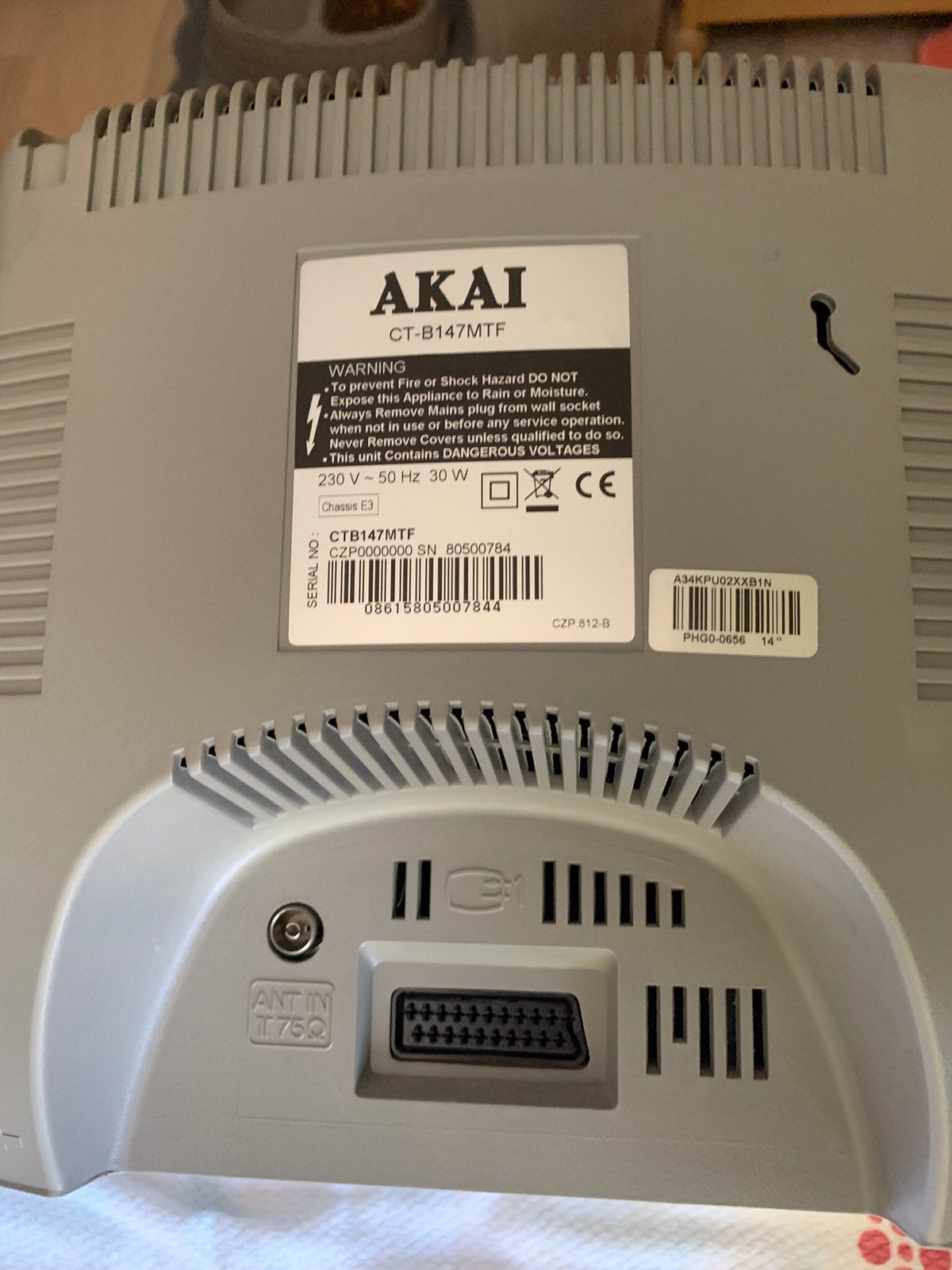 Tv akai, TV, Hi-fi & Vidéo, Enlèvement, Utilisé