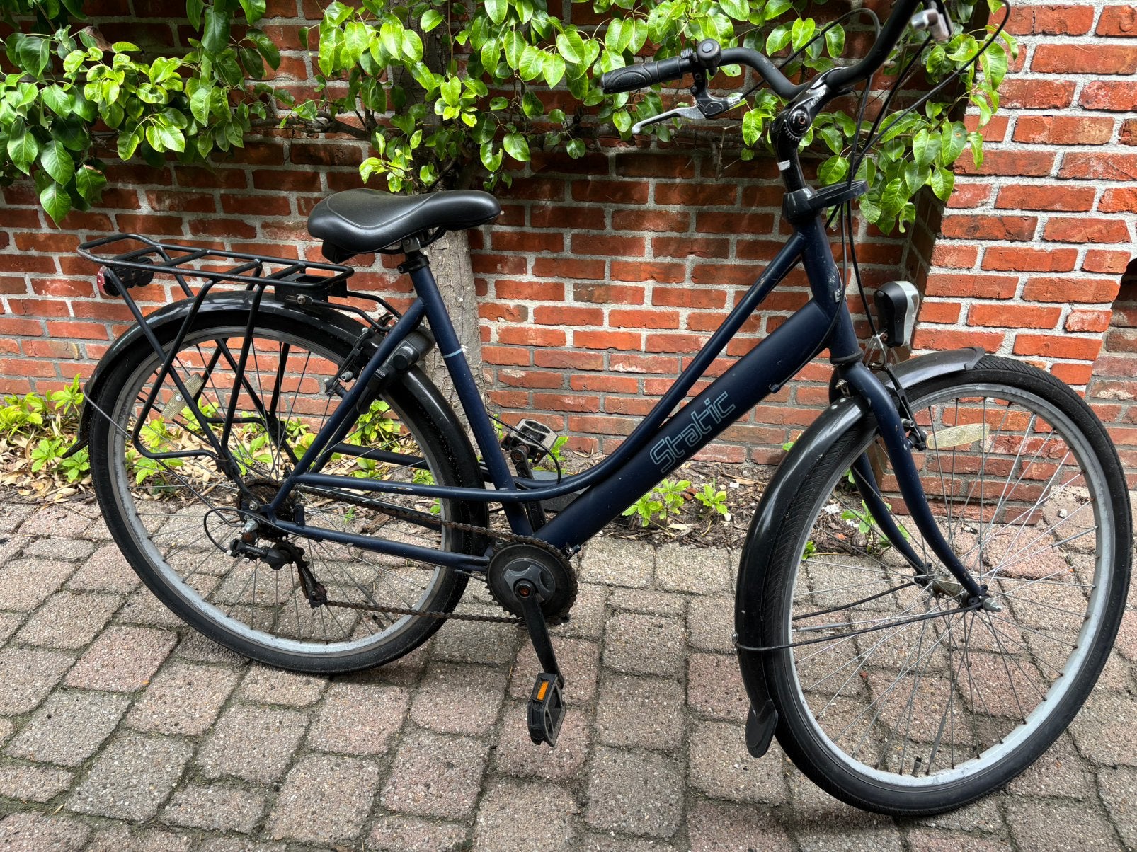 Dames fiets, Ophalen, Gebruikt, Velgrem, 47 tot 50 cm
