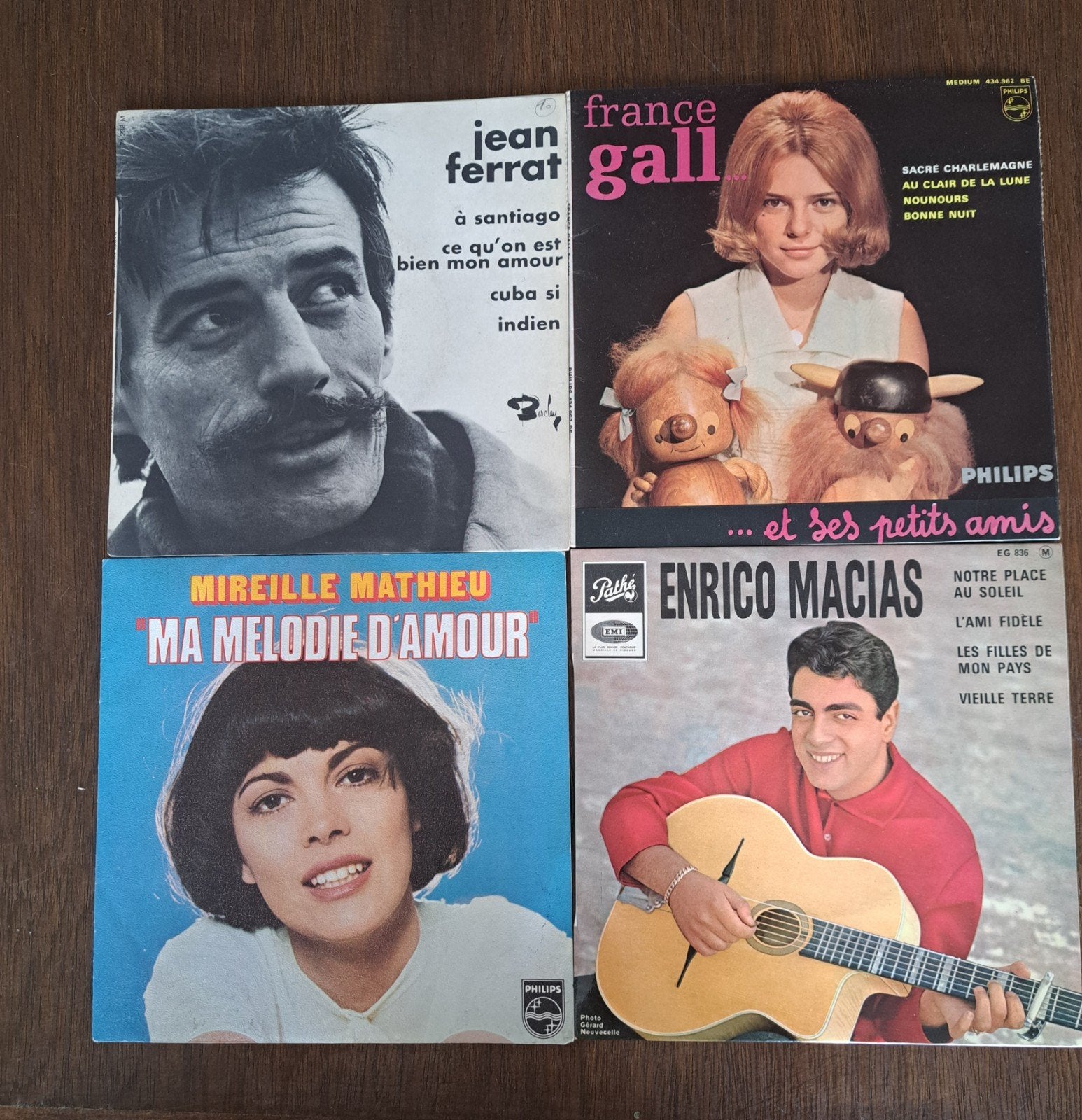 chansons françaises 45 T, Enlèvement