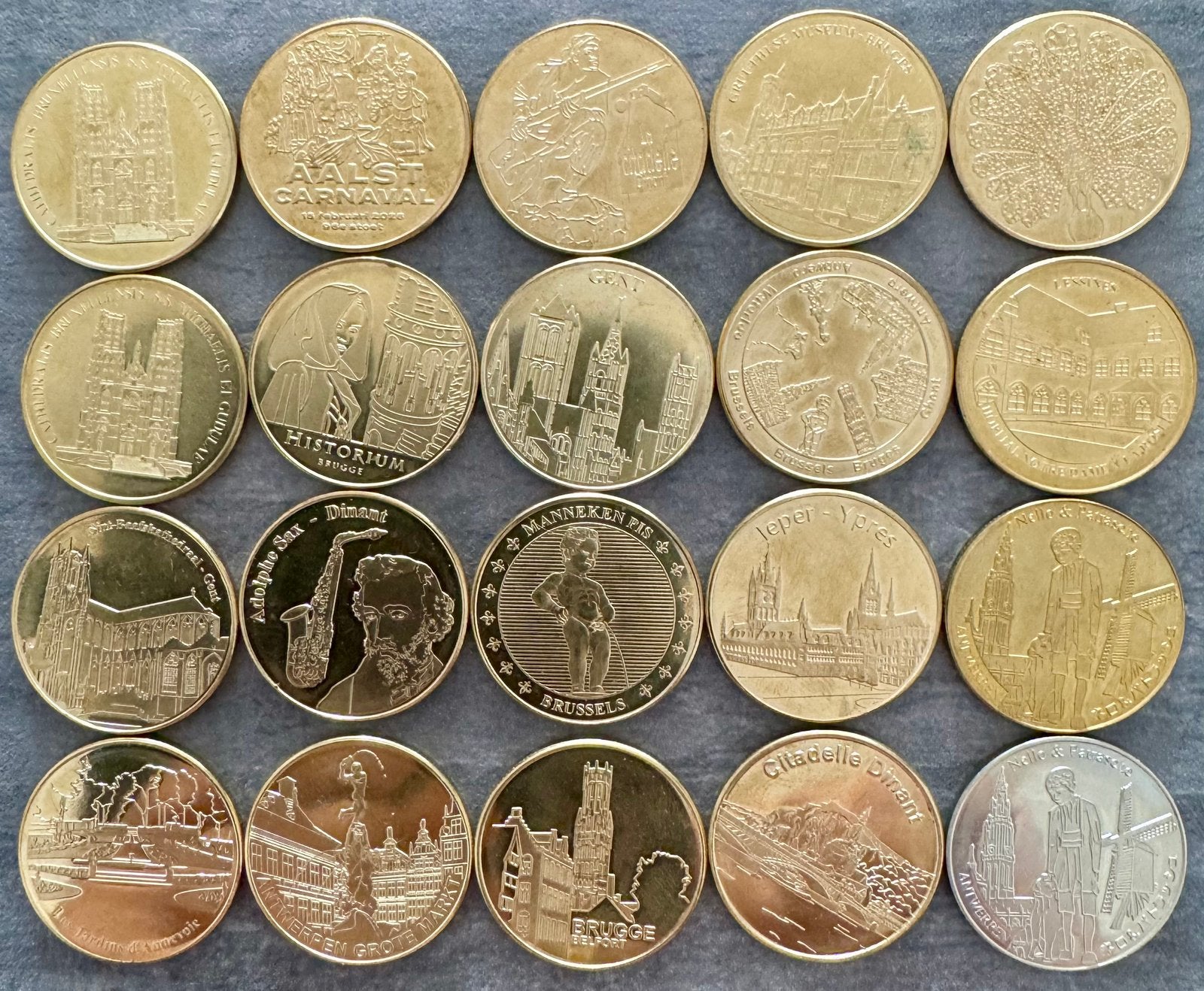 Médailles nationaltokens BELGIQUE au choix, Timbres & Monnaies, Envoi, Belgique