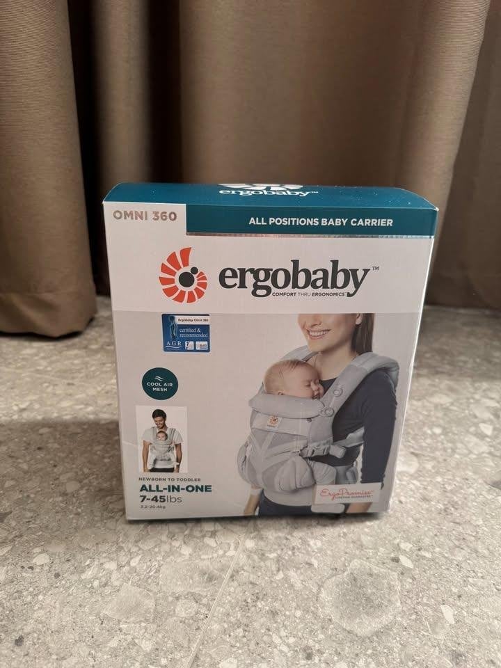 Ergobaby Omni 360 Cool Air Mesh – Pearl Grey – nieuw, Enfants & Bébés, Neuf, Autres marques, Porte-bébé, Enlèvement