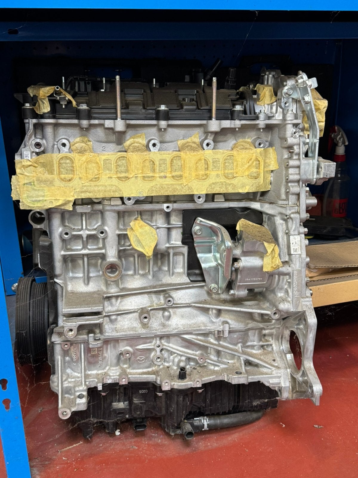 Motorblok mazda Skyactiv-x, Ophalen