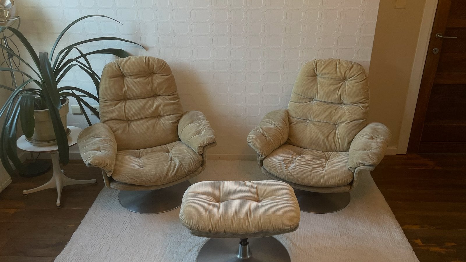 chaises pivotantes vintage, Enlèvement, Utilisé
