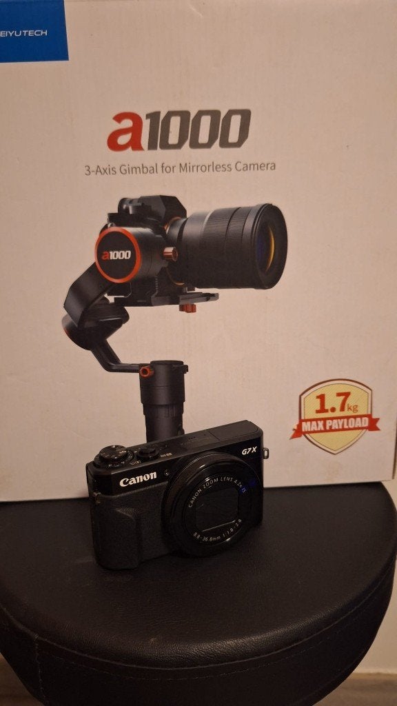 Canon g7x mark II + gimbal, Ophalen, Gebruikt, Accu, Canon