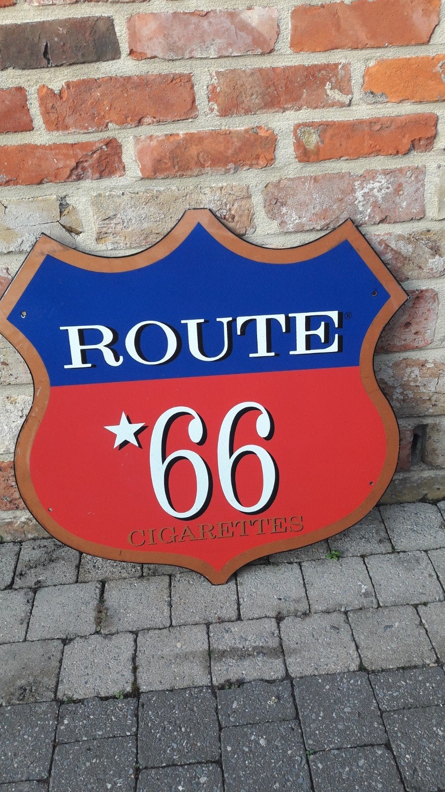 email route 66 bord, Ophalen