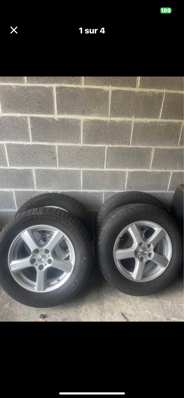 4 jantes et pneus enzo 5x114, Autos : Pièces & Accessoires, Enlèvement, Pneu(s)