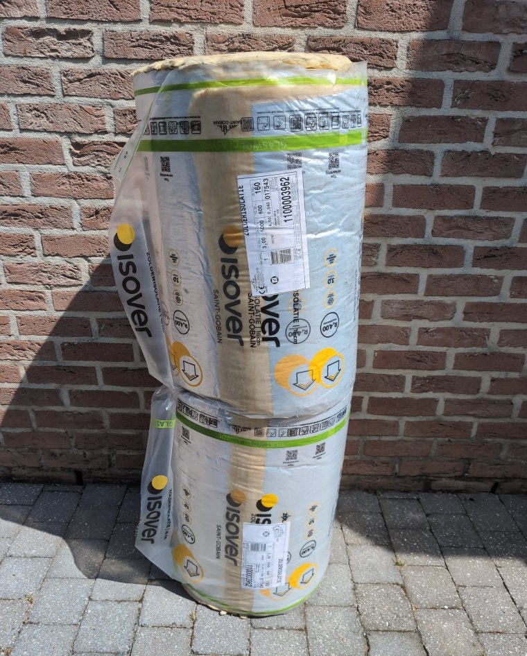 2 rouleaux d’isolation - Isover - laine de verre, Neuf, Enlèvement, 5 à 10 m², 12 cm ou plus