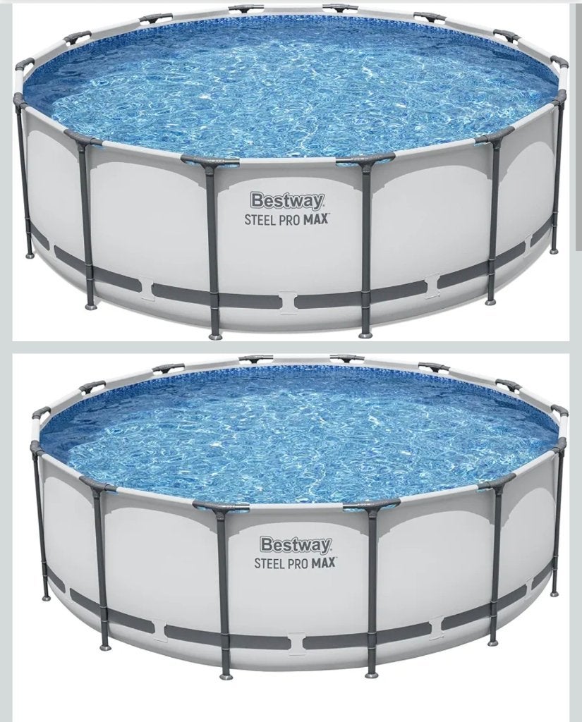 Bestway zwembad 4.27 x 1.22 + alle accessoires, Rond, 300 cm of meer, Zo goed als nieuw, Ophalen
