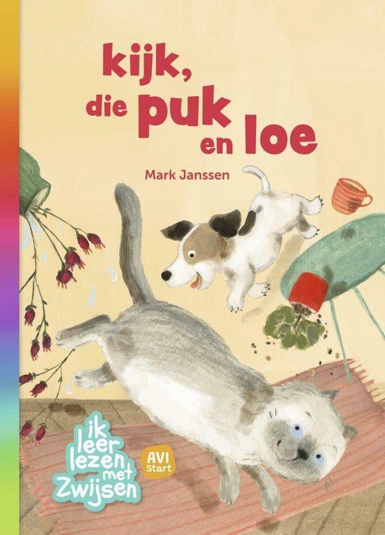 kijk die puk en loe / Mark Janssen, Boeken, Kinderboeken | Jeugd | onder 10 jaar, Ophalen of Verzenden, Zo goed als nieuw