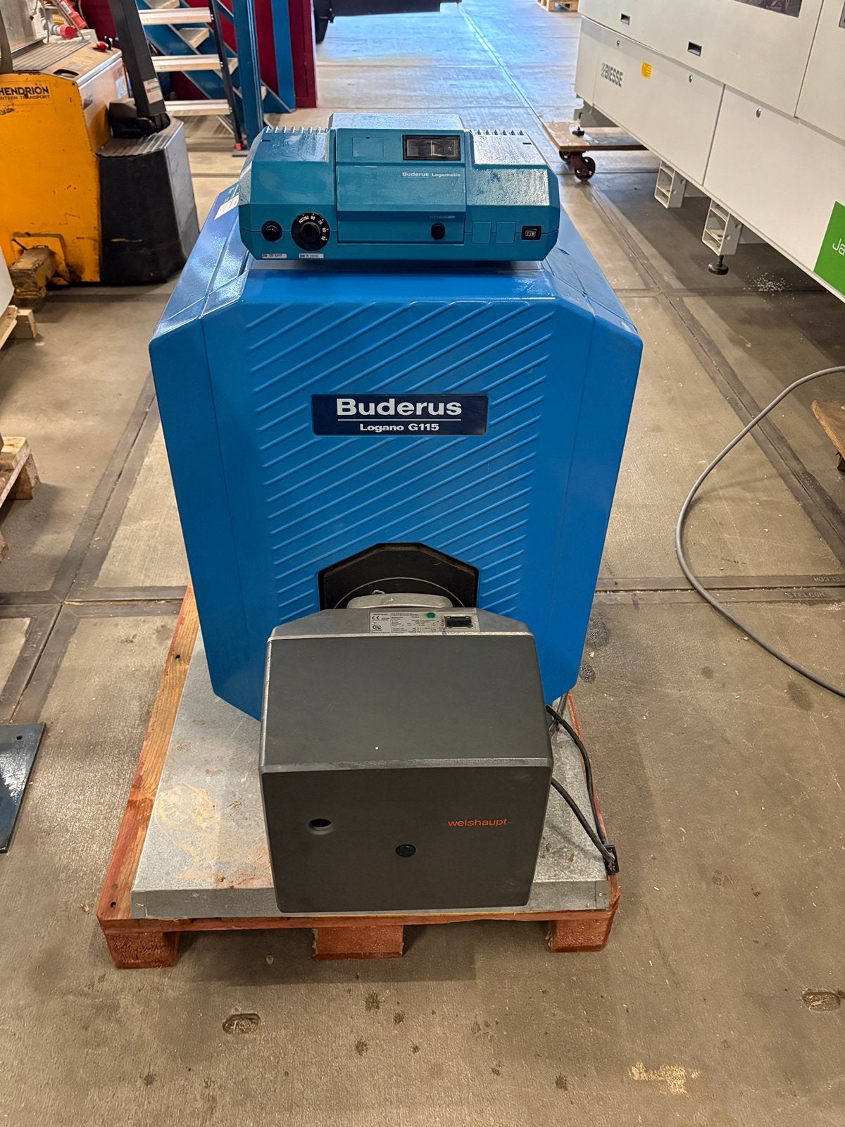 Buderus G115 met weishaupt brander verwarmingsketel mazout, Ophalen, Zo goed als nieuw