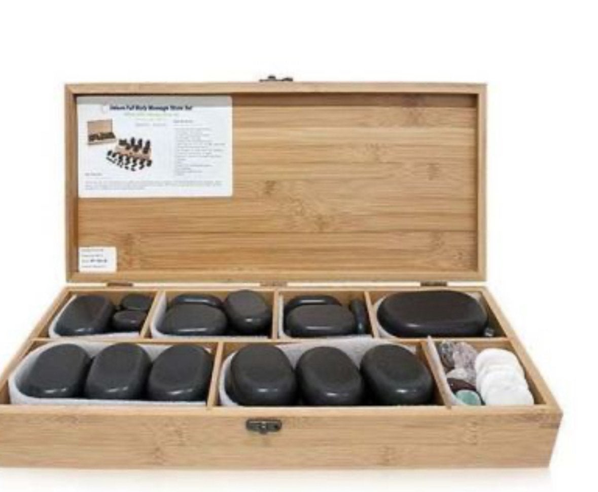 Hot stones koffer, Sport en Fitness, Massageproducten, Ophalen, Zo goed als nieuw, Hotstone