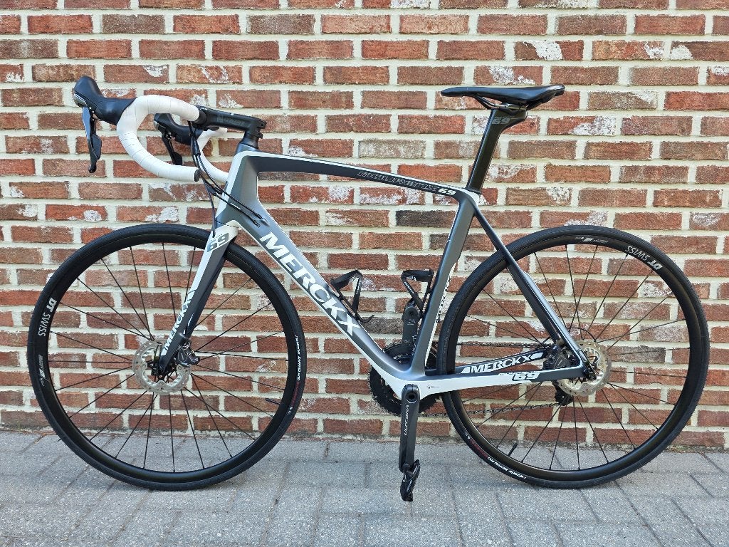 Eddy Merckx Mourinx 69 Carbon Disc racefiets maat Large, Fietsen en Brommers, Ophalen, Zo goed als nieuw, Carbon