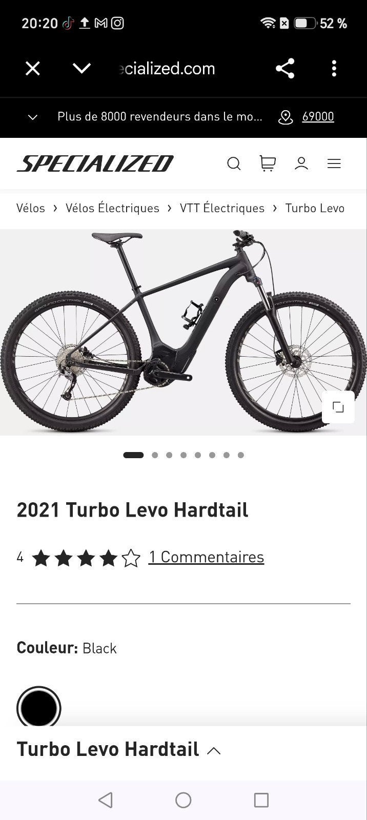 Specialized Turbo Levo Hardtail 2021 Seulement 1 444 km L, Fietsen en Brommers, Elektrische fietsen, Overige merken, Ophalen of Verzenden