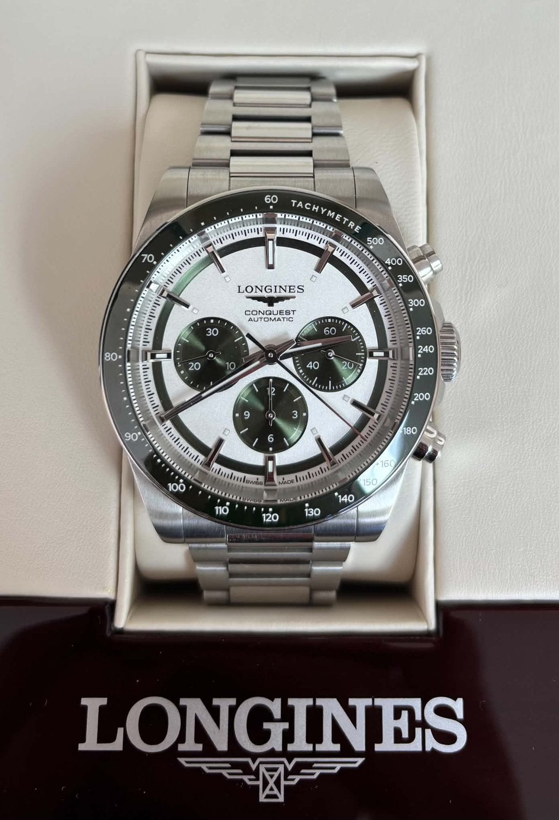 Longines Conquest Chronograph Automatic, Enlèvement, Comme neuf
