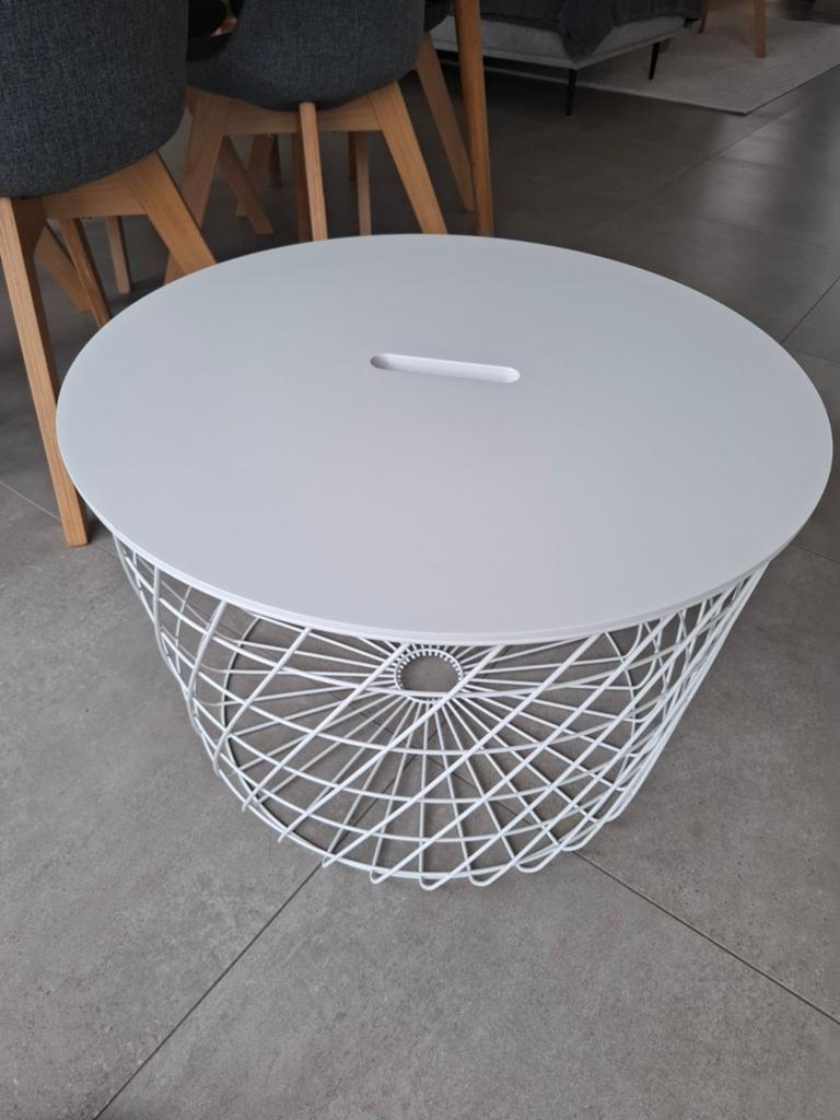 Witte draadmand Ikea, Huis en Inrichting, Tafels | Salontafels, Ophalen