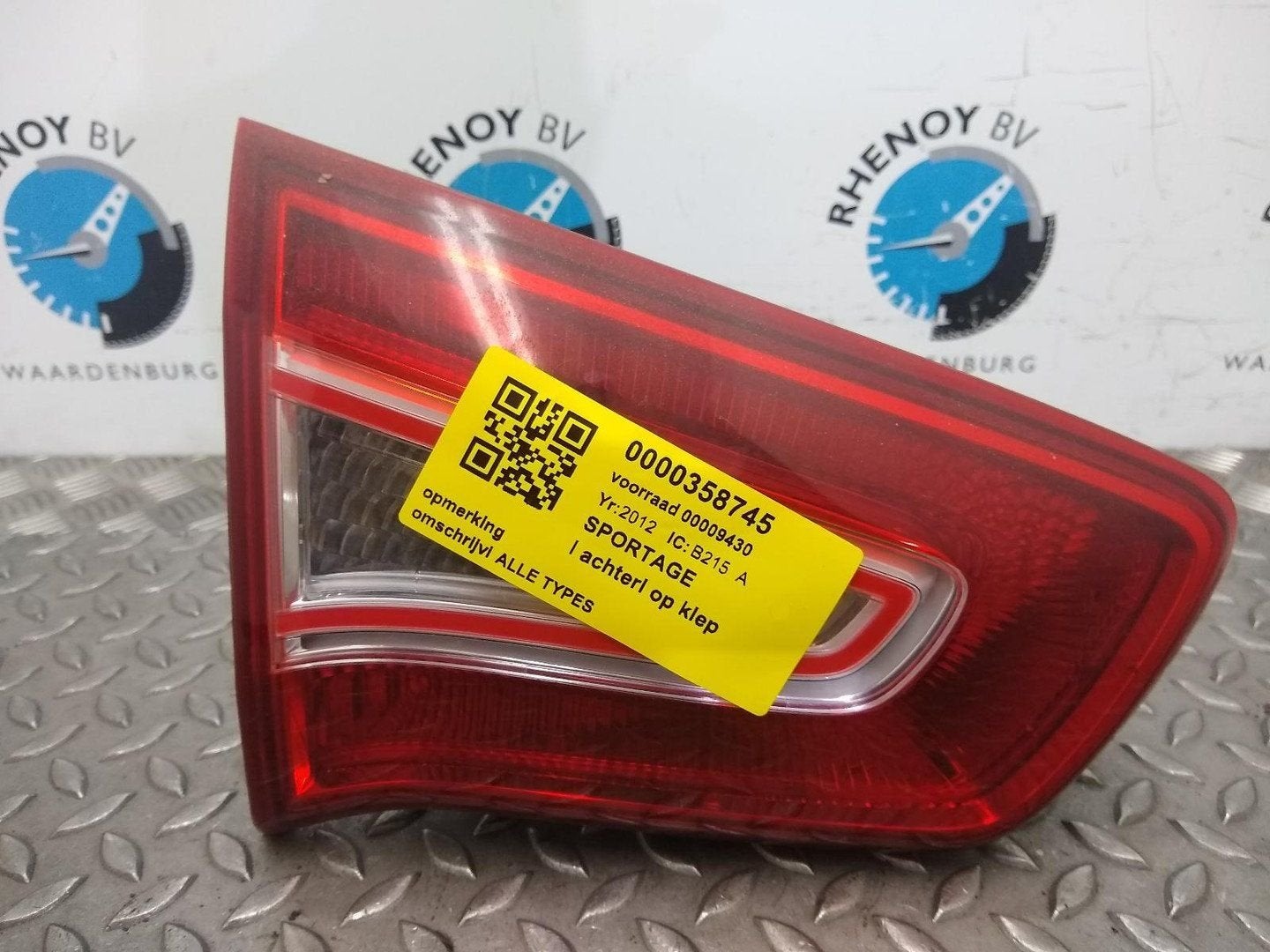 KIA SPORTAGE ACHTERLICHT L 2012, Auto-onderdelen, Verlichting, Gebruikt, ARN erkend, Stiba lid, Erkend duurzaam, Ophalen of Verzenden