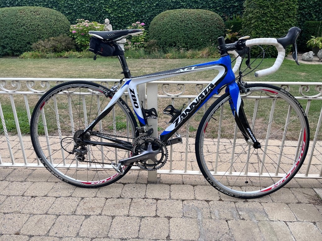Koersfiets Zannata, Fietsen en Brommers, Carbon, Minder dan 49 cm, Zo goed als nieuw, 15 tot 20 versnellingen
