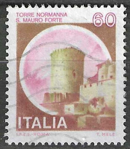 Italie 1980 - Yvert 1438 - Normanna Toren - 60 l. (ST), Verzenden, Gestempeld