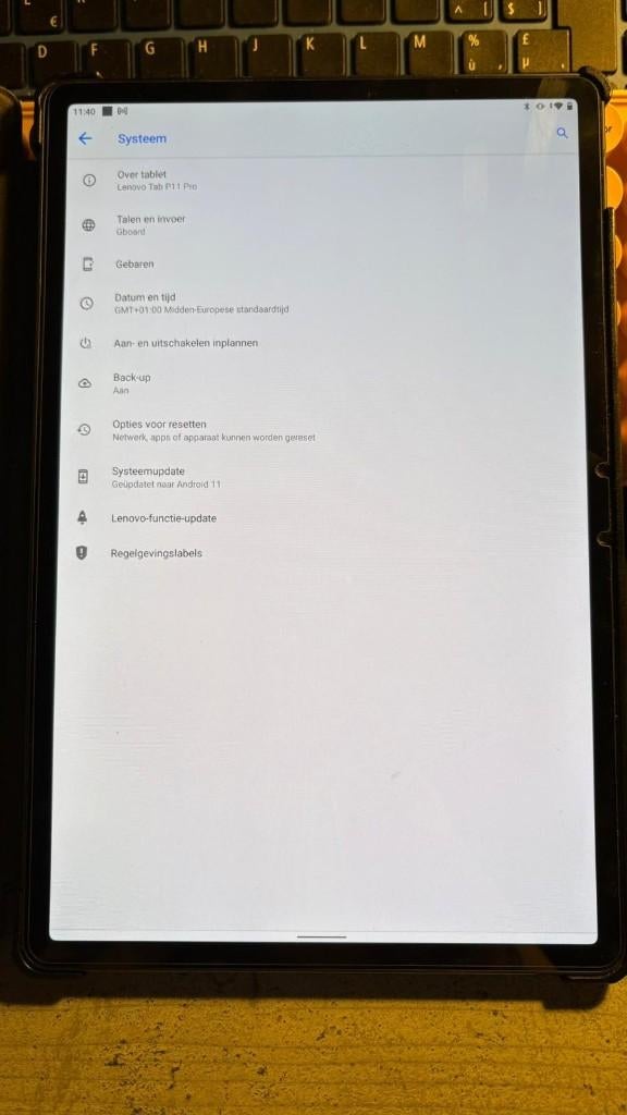Lenovo Tab P11 Pro 128 GB Wifi + 4G, Computers en Software, Android Tablets, Tab P11 Pro + 4G., Zo goed als nieuw, 128 GB, Wi-Fi en Mobiel internet