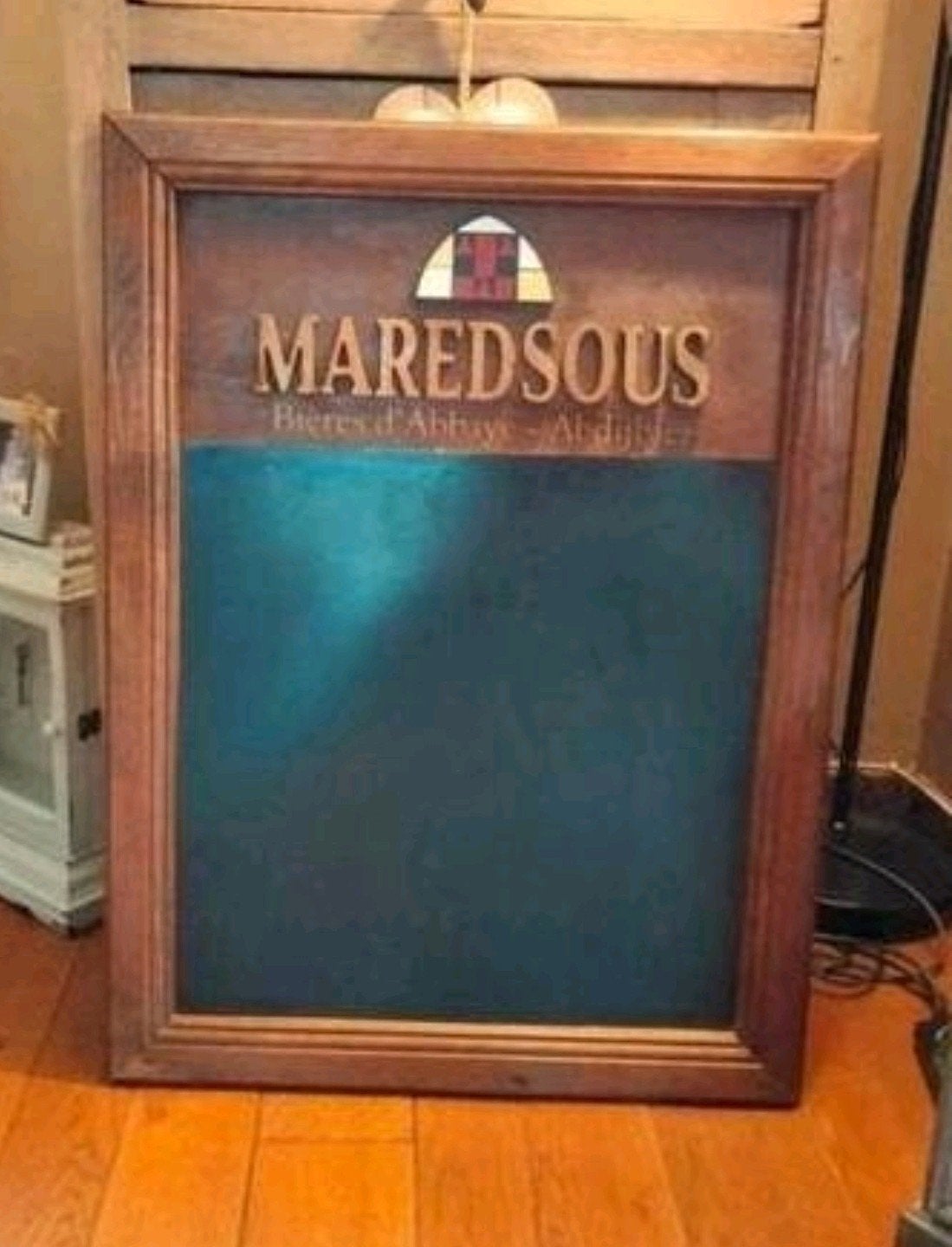 Bord, reclamebord Maredsous. Fantastisch!, Ophalen of Verzenden, Duvel
