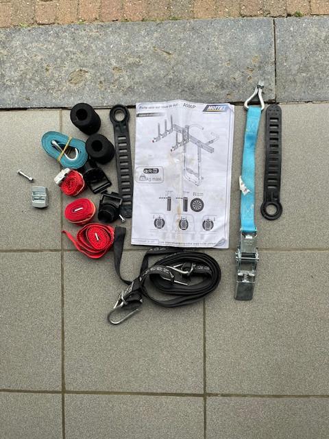 Mottez - Fietsendrager 4x4 Achterwiel (3 fietsen), Auto diversen, Fietsendragers, Ophalen, 3 fietsen of meer, Zo goed als nieuw
